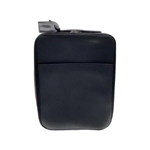 LOUIS VUITTON Travel Suitcase Leather Black Taiga 45 Business Trip Men's Fashion - Picture 1 of 9