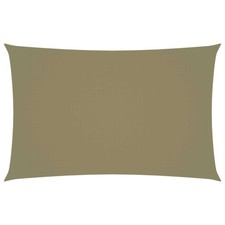 AX Vela Tenda Parasole Rettangolare Beige 2x4.5m Giardini Terrazze Parchi 135148