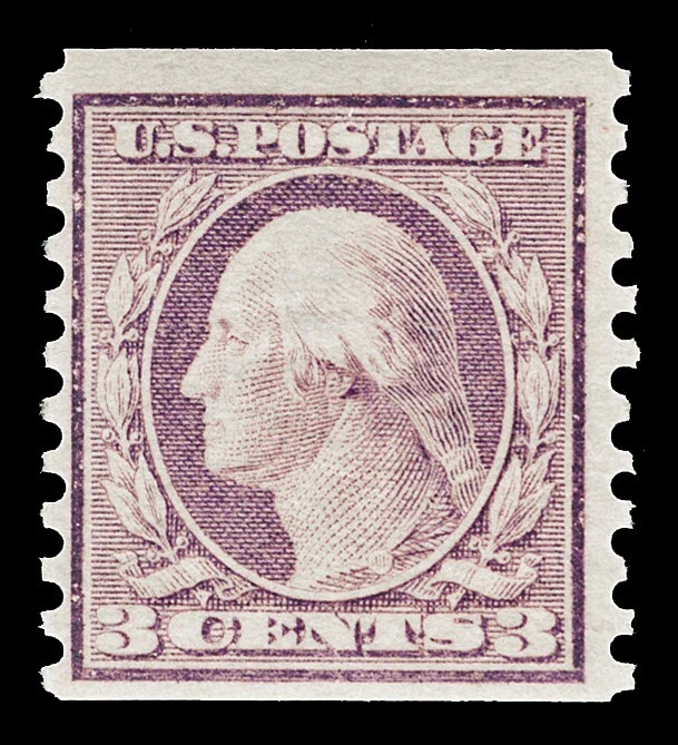 Scott 493 1917 3c Washington Coil Mint Single F-VF OG NH Cat $32.50 - Image 1 of 1