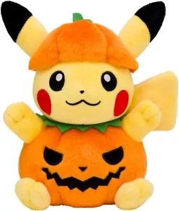 Pokemon Center Original Plush Halloween Pumpkin Pikachu - Picture 1 of 2