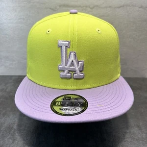 LA Dodgers Mütze New Era 9Fifty Cyber Highlighter gelb lila Snapback OSFM H57 - Bild 1 von 8