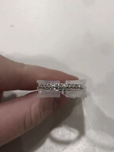 Beeline Fashion Jewelry Silver Gem Embedded Ring Large - Picture 1 of 2