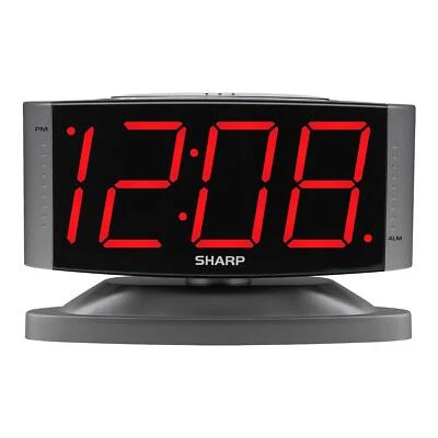 Home LED Digital Alarm Clock – Swivel Base - Outlet Powered Simple Operation ... - Image 1 of 4