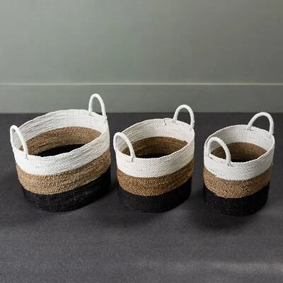 Korb Seegras Aufbewahrung Bad Wäschepuff wohnfreuden - Bild 1 von 4