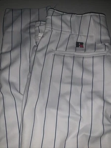 "Pantalón de béisbol vintage de los Chicago Cubs Russell atlético personalizado 31""-33"" cintura 2001" - Imagen 1 de 5