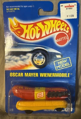 NUEVO 1991 Mattel Hot Wheels Oscar Mayer Wienermobile Coleccionista No. 204 #3029 Foto 1 de 4