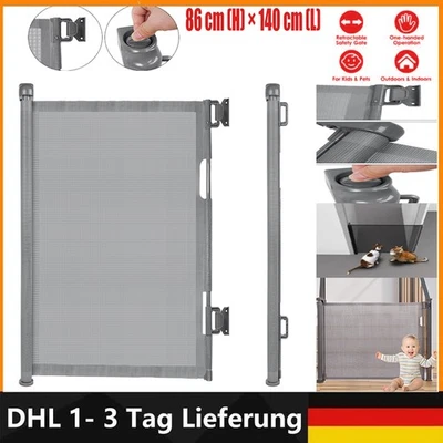 Türschutzgitter Treppenschutzgitter Türgitter Absperrgitter Treppenschutzrollo - Bild 1 von 4