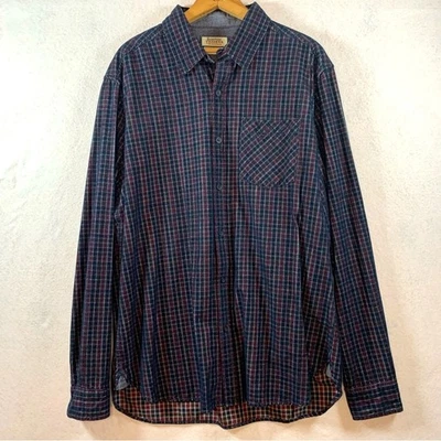 Boston Trader Mens Plaid Corduroy Button Shirt Sz XL Heritage Long Sleeve Preppy - Image 1 of 4