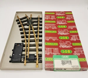 LGB G 1215 N Elektrische Weiche links 30° neuwertig in OVP - Foto 1 di 4
