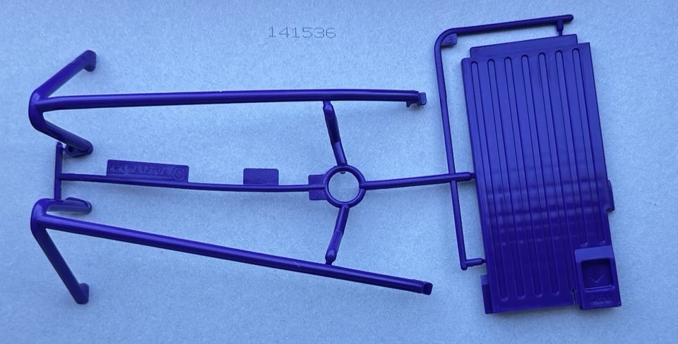 New Tamiya C Part Tree - Jun Watanabe Hornet - Purple Nerf Bars & Battery Door - Image 1 of 1