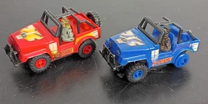 1995 Wolverine And Cyclops Jeep Vehicle X-Men Toy Biz Slot Cars - Picture 1 of 5