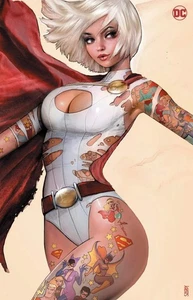 Tatuaggio esclusivo Power Girl #1 Nathan Szerdy variante vergine quasi nuovo - Foto 1 di 3