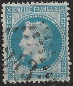 FRANKREICH VARIETE - NAPOLEON NR. 29 B GESTEMPELT GROSSE ZAHL - Bild 1 von 2