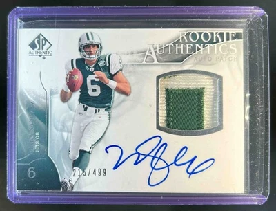 2009 SP Authentic Mark Sanchez Rookie RC Auto #/499 Jets - Image 1 of 2