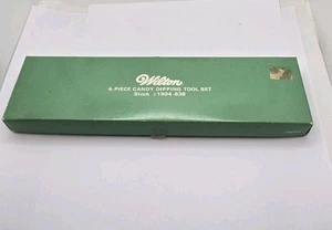 Vintage Wilton 4 Piece Candy Dipping Tool Set Wood Handles - Picture 1 of 7
