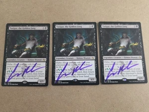 Tasigur, The Golden Fang X1  Signed By Chris Rahn  Magic the Gathering - Picture 1 of 1