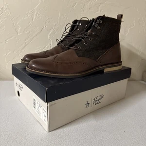Penguin von Munsingwear Nathan Braun Leder Baumwolle Herren Schuhe Größe 12 - Bild 1 von 10