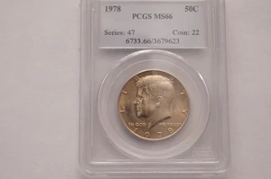 1978 Kennedy Half Dollar bewertet PCGS MS66 - Bild 1 von 4