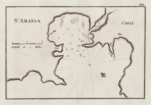 Corse Corse Île Pietrosella Carte Roux 1764 - Picture 1 of 1