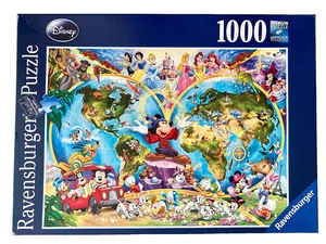 Mapa del mundo de Disney Mickey y sus amigos 1008 piezas Ravensburger 2008 COMPLETO - Imagen 1 de 2