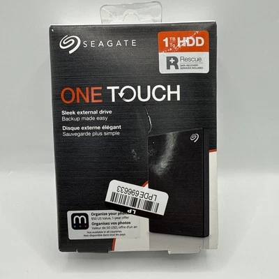 Seagate One Touch 1TB 2.5" USB 3.0 External Hard Drive (STKB1000400) - Image 1 of 4