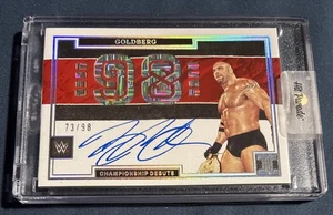 2022 Impeccable WWE Goldberg Championship Debuts ON CARD Auto /98 - Picture 1 of 2