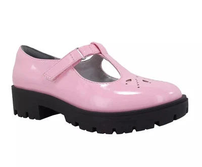 NUEVO Zapatos de Vestir Big Girls Pop Kid Dakoda Rosa Brillante, Talla 3 Foto 1 de 4