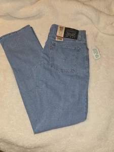 Levi's Boys Light Blue Denim Jeans with Tag And Adjustable Waist - Picture 1 of 3