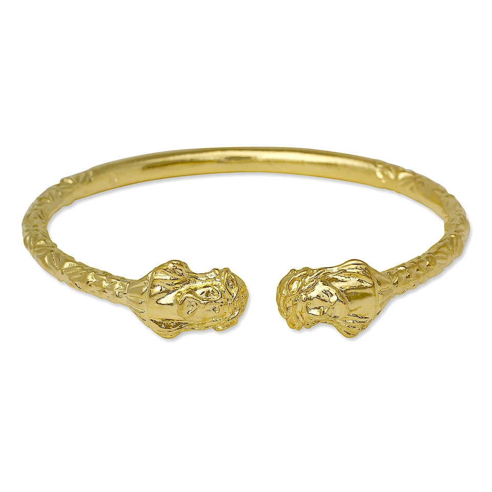 Brazalete Jesus Ends West Indian chapado en oro de 14 quilates plata de ley .925 Foto 1 de 1