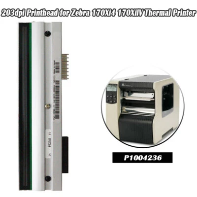 203dpi Printhead for Zebra 170Xi4 170XilV Thermal Label Printer P1004236 - Image 1 of 4