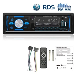 Single 1DIN Autoradio Radio MP3 Player Dual USB Bluetooth FM AM Unterstützung DAB LCD - Bild 1 von 14