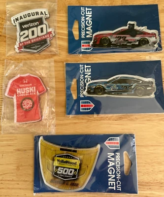 NASCAR Capucha Coche Imán Lote 5 Camión RV Nevera Ladrillo Carreras Yellawood Goodyear Foto 1 de 4
