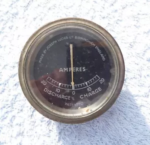 VINTAGE LUCAS CZ3 TYPE V AMMETER PRE-WAR MG RILEY AUSTIN - Picture 1 of 3