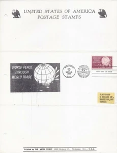 1129 8c PEACE THROUGH TRADE - Meter Digest L/A - Picture 1 of 1