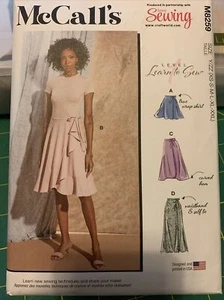 McCalls Wrap Skirt Sewing Pattern Size 16 - 26 L XL XXL Woven Fabric Uncut New - Picture 1 of 12
