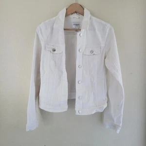 Veste en denim blanc détressé Guess taille moyenne - Photo 1/5