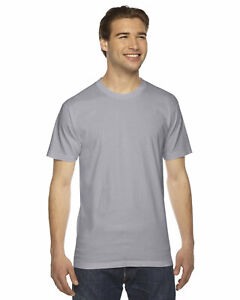 American Apparel Unisex Fine Jersey Short Sleeves T Shirt 2001W XS-3XL
