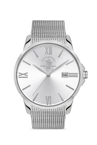 Santa Barbara Polo Noble Men Triple Silver Watch - Picture 1 of 2