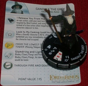 GANDALF DER GRAUE 011 LOTR Gemeinschaft des Rings HeroClix Lord Power Ringe - Bild 1 von 1