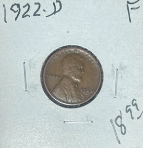CENTAVO DE TRIGO LINCOLN 1922-D ~ FINO ~BONITA MONEDA~ - Imagen 1 de 2