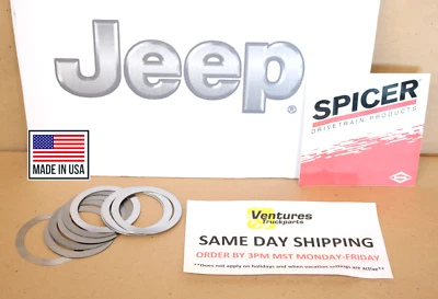 Jeep Dana 30 Front Carrier Shim Kit TJ Wrangler 1997-2006 OEM Dana Spicer - Image 1 of 4