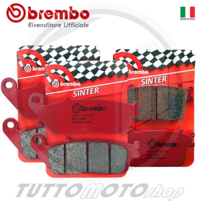 PASTIGLIE BREMBO SINTER HONDA HORNET 600 2007 2008 2009 KIT ANTERIORI POSTERIORI - Immagine 1 di 4