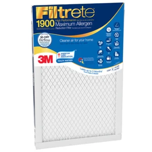 1900 Air-Filter Filtrete Blue Furnace Virus Odor Pet Dust 2,4,8 Maximum-Allergen - Picture 1 of 5