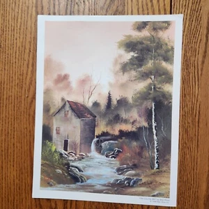 Bob Ross print, "Old Country Mill", 1999. 8.5 x 11 - Picture 1 of 1