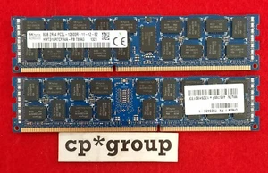 LOT OF 2 Hynix 8GB 2Rx4 PC3L-12800R DDR3-1600MHz ECC REG RAM HMT31GR7CFR4A-PB - Picture 1 of 3