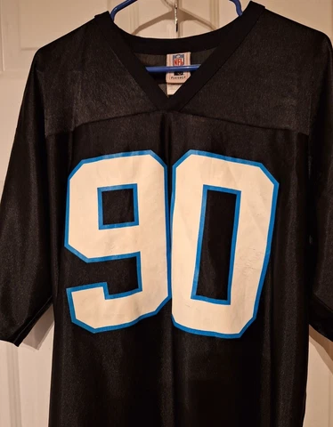 Julius Peppers #90 Carolina Panthers Mens Sz L NFL Players Inc. Black Jersey Cover