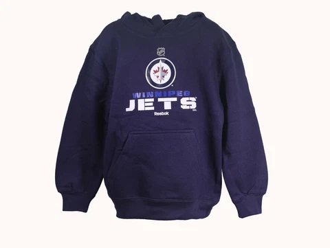 Winnipeg Jets Official NHL Reebok Kids Youth Size Hooded Sweatshirt New Tags Cover