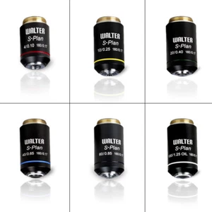 Objetivo DIN semiplano Vision Scientific 4X, 10X, 40X, 100X, 20X, 60X - Imagen 1 de 6
