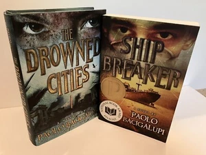 PAOLO BACIGALUPI The Drowned Cities 1st Edition Signed - Ship Breaker Mixed Lot - Imagen 1 de 6