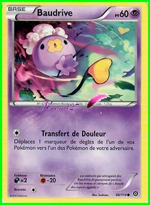 Carte Pokemon " BAUDRIVE " Offensive Vapeur XY PV 60 46/114 VF - Imagen 1 de 1